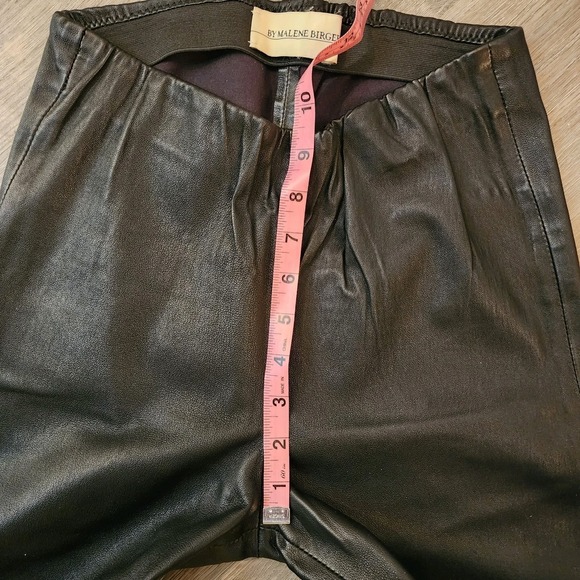 By Malene Birger Elenasco Black Lamb Leather Leggings EU 36 US 4–6 Scandi Luxury - Picture 8 of 10